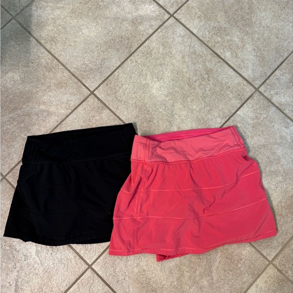 lululemon athletica Black and Pink Skirts